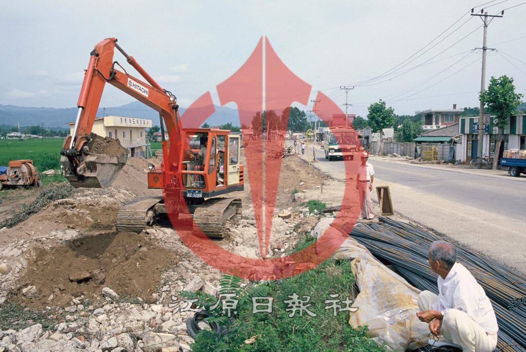 약사동 도로 확장공사 이미지