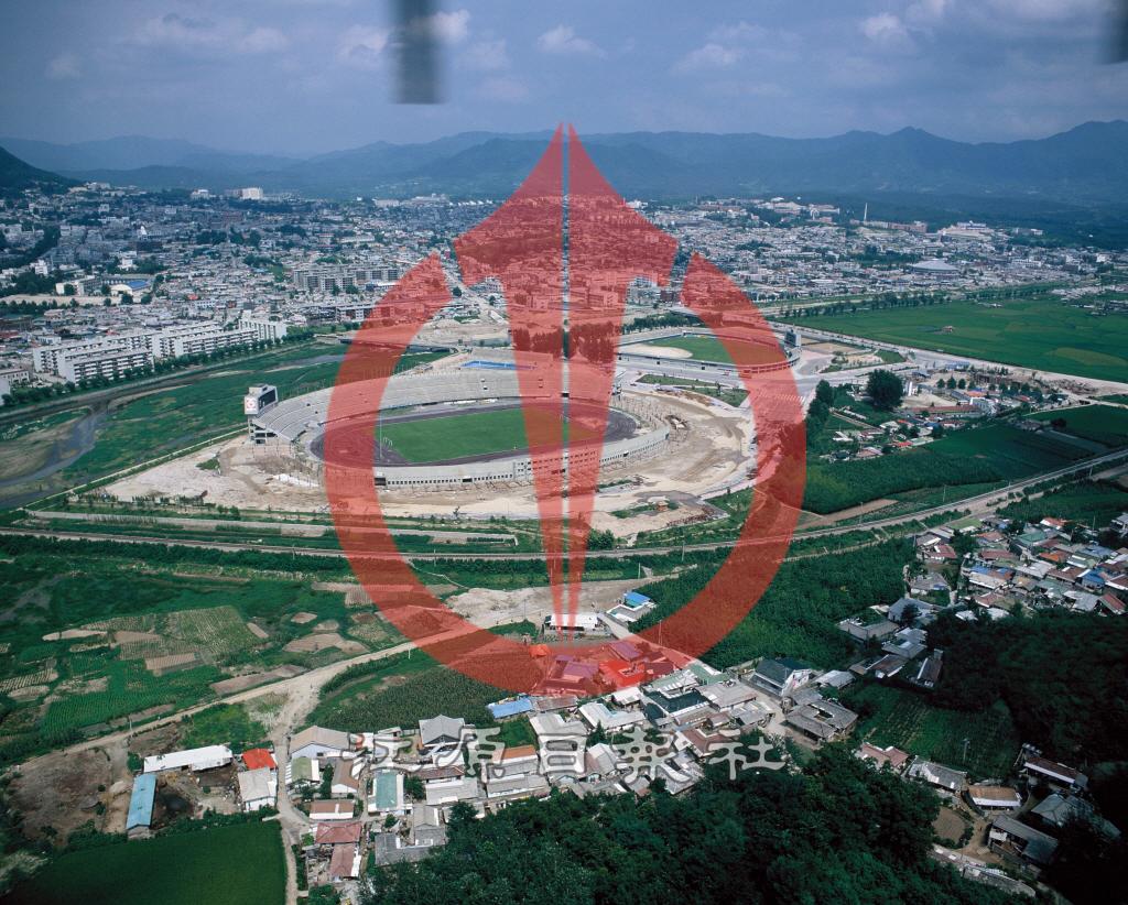 춘천종합운동장 및 춘천야구장 전경 이미지