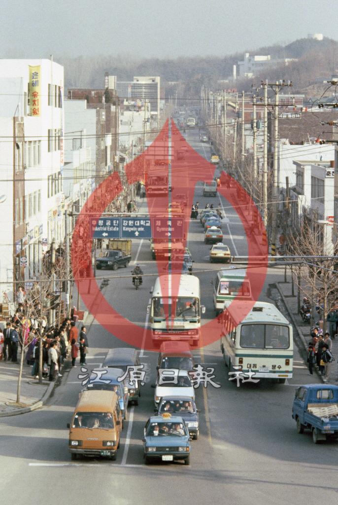 팔호광장-강원대학교 방향 도로 이미지