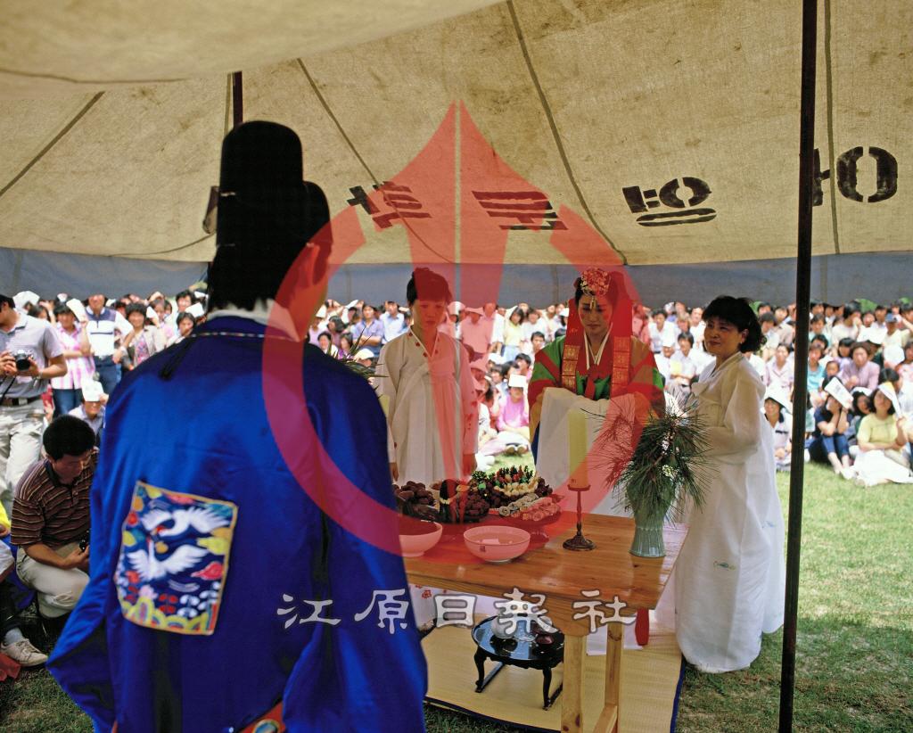 강원대학교 백령제 전통결혼식 이미지