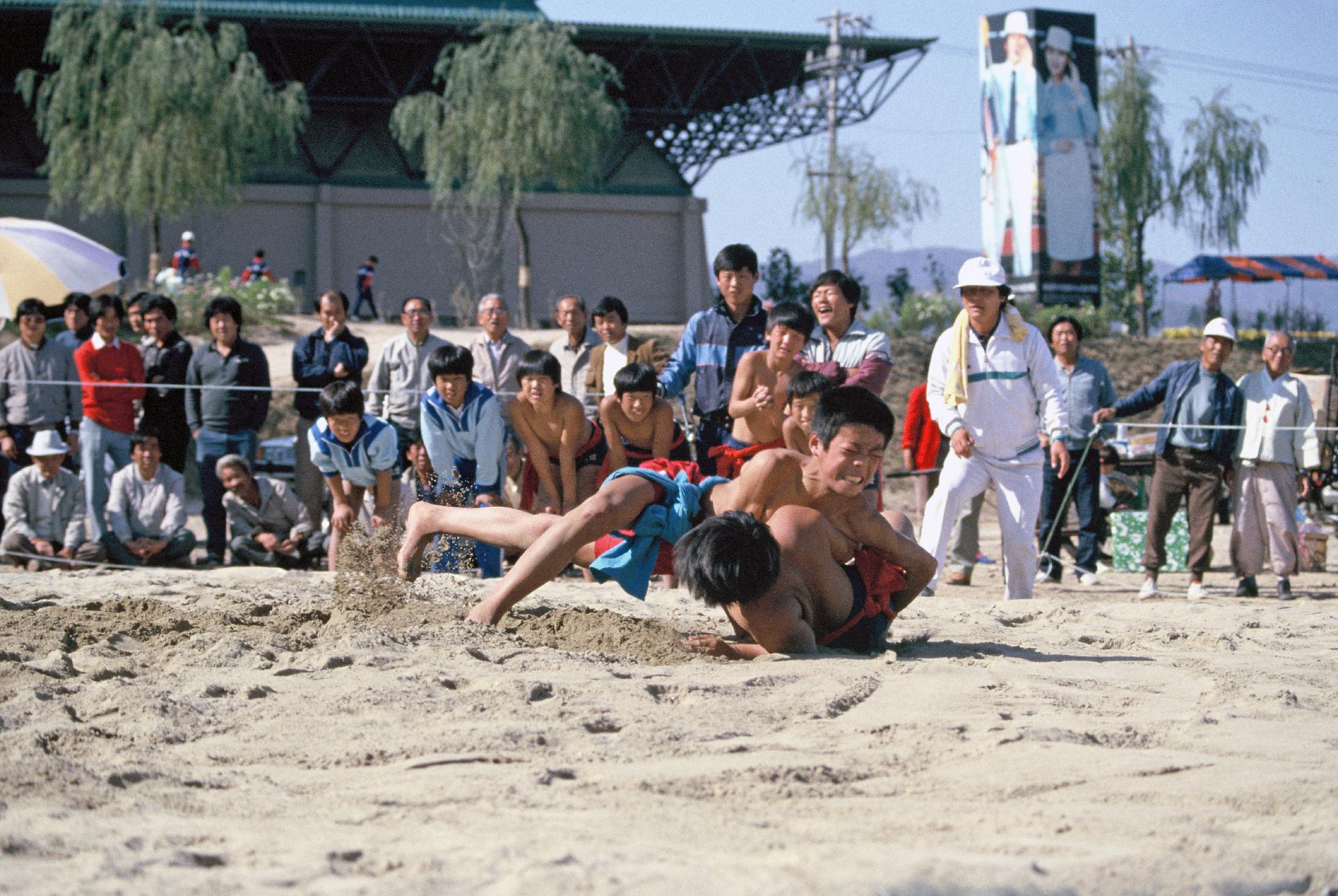 학도체전 중등부 씨름경기 이미지