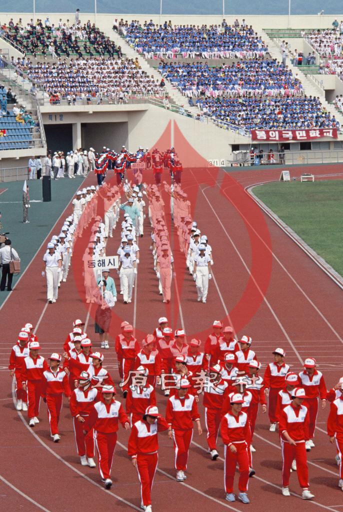 강원도소년체육대회(도소년체전) 개막식 선수단 입장 이미지