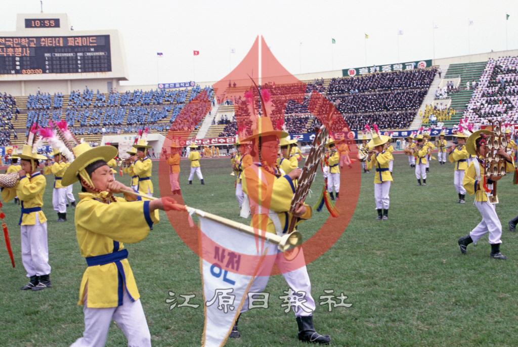 강원도소년체육대회(도소년체전) 개막식 상촌초등학교 취타대 이미지