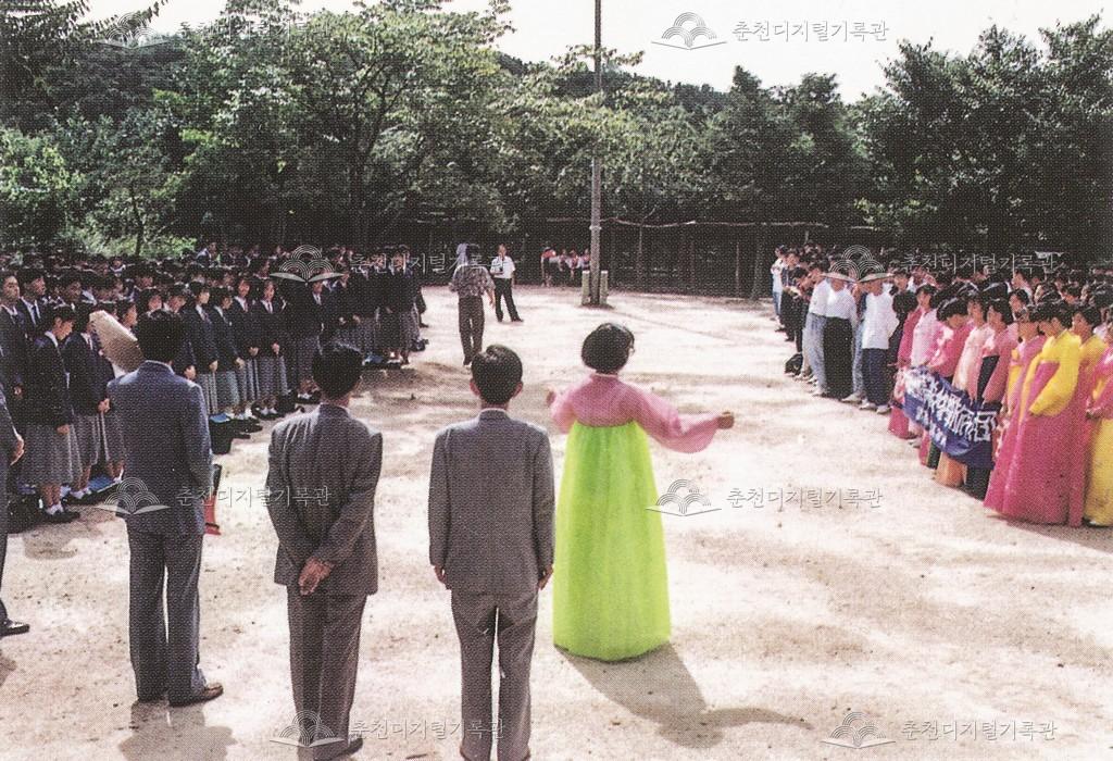 일본자매교 후쿠오카 세이료 고교 한국수학여행단 학교방문 환영 이미지