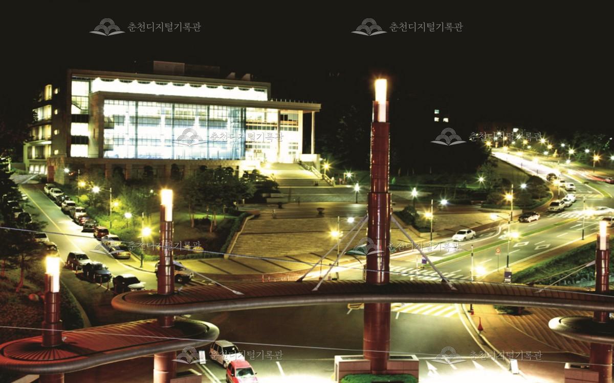 한림대학교 야경 이미지
