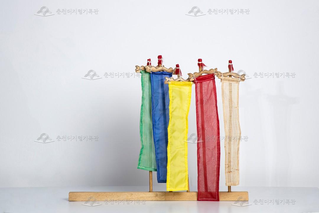 춘천인형극장 박물관 전시 꼭두각시 놀음_만장 이미지