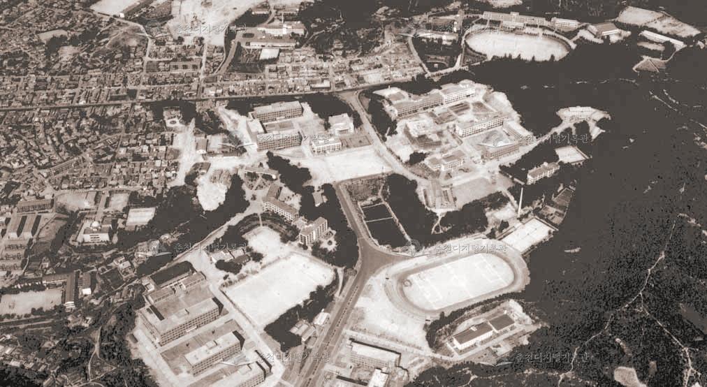 1980년대 초반 강원대학교 전경 이미지