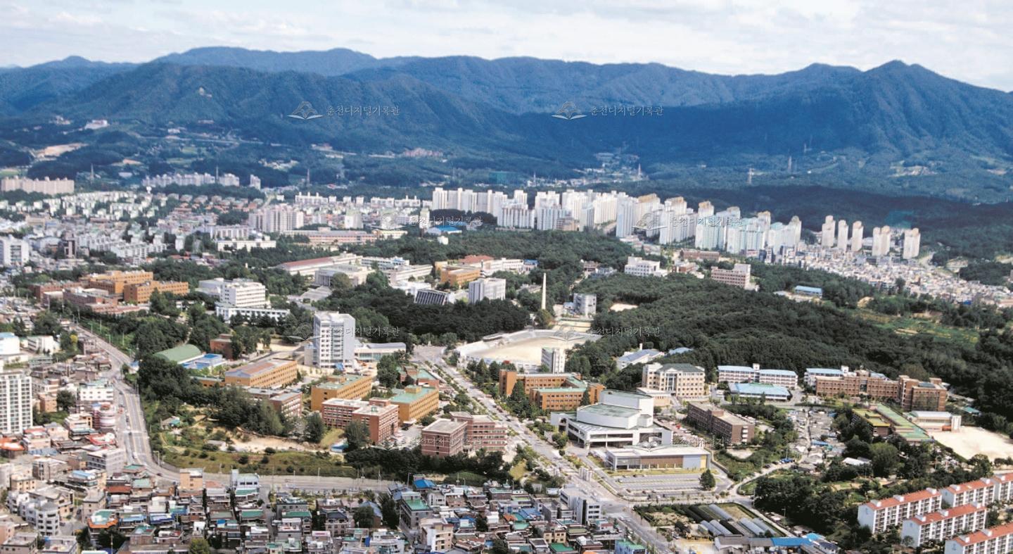 2000년대 후반 강원대학교 춘천캠퍼스 전경 이미지