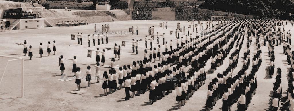 학도호국단 발단식 이미지