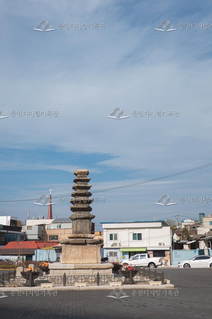 춘천 칠층석탑 이미지