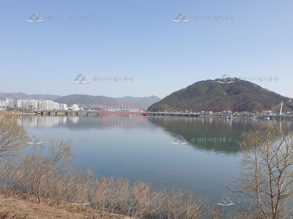 소양강과 북한강이 만나는 곳 이미지