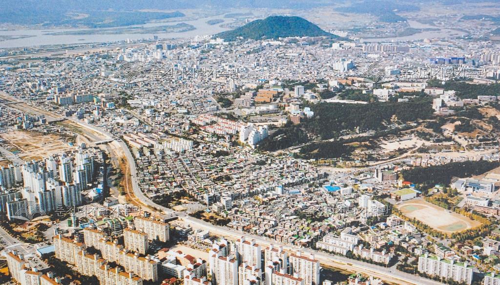 퇴계동 상공에서 본 춘천시가지 이미지