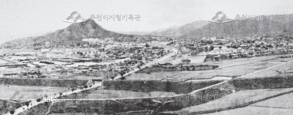 온의동에서 바라본 춘천 전경 이미지