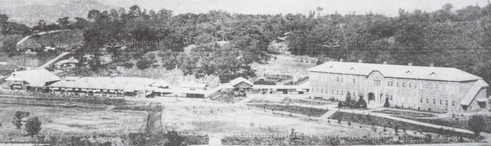 1920년대 강원도공립사범학교 교사 전경 이미지