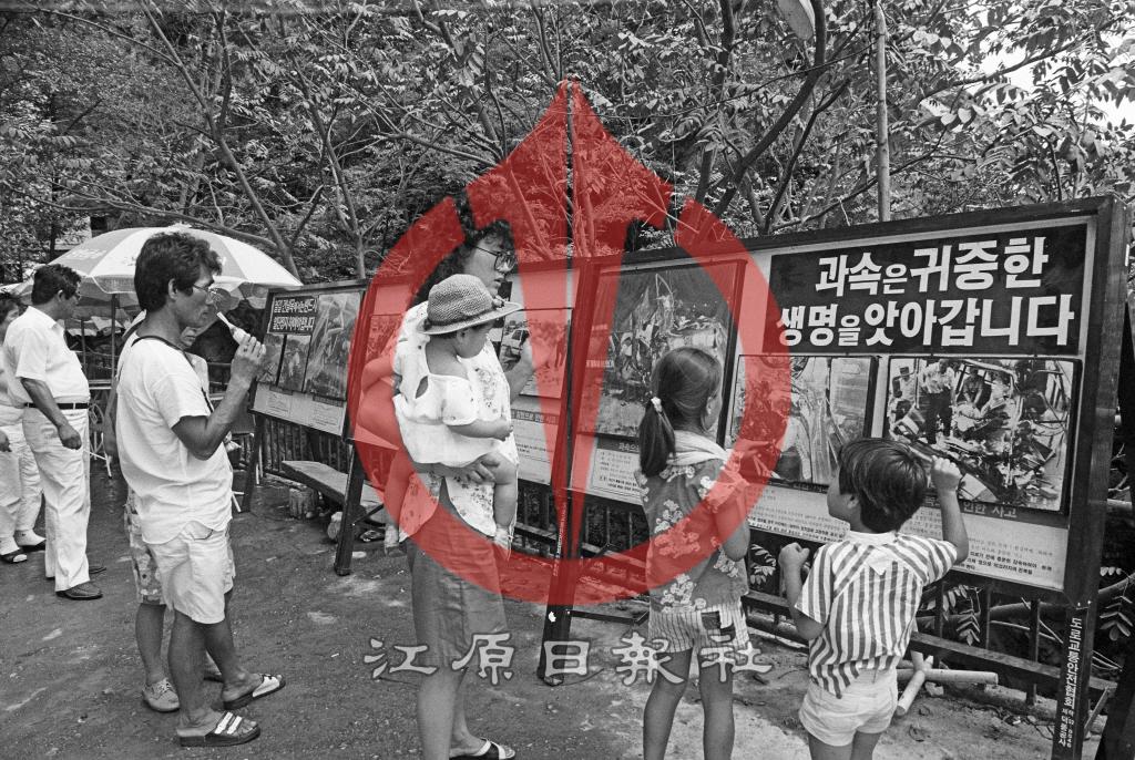 교통사고 거리 사진전 이미지