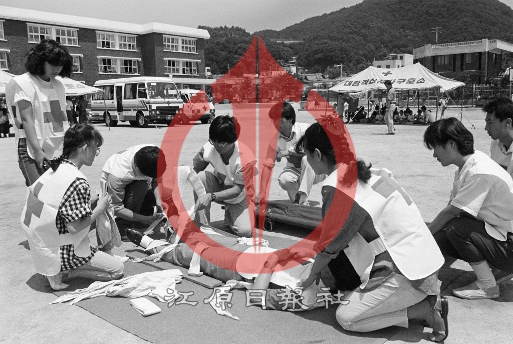 장마철 대비 재해구호훈련 이미지