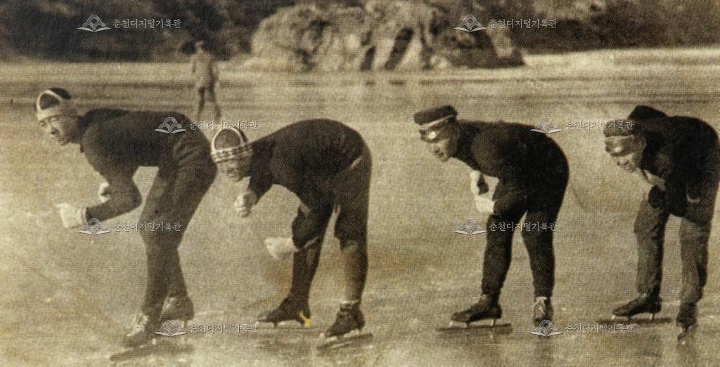 춘천공립농업학교 빙상부 이미지