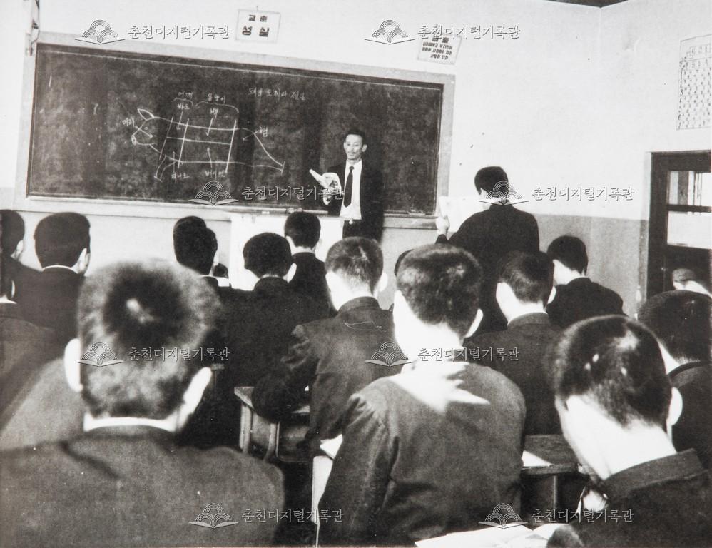 춘천농업고등학교 축산과 수업광경 이미지