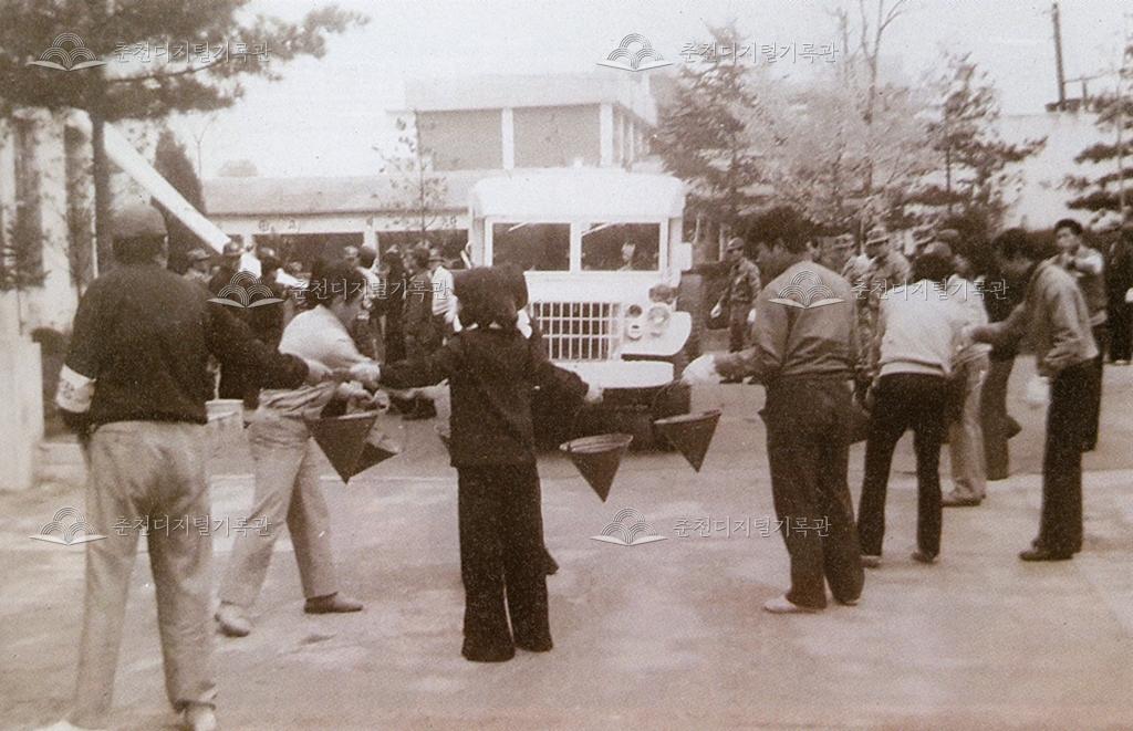 춘성군청 합동소방훈련 이미지