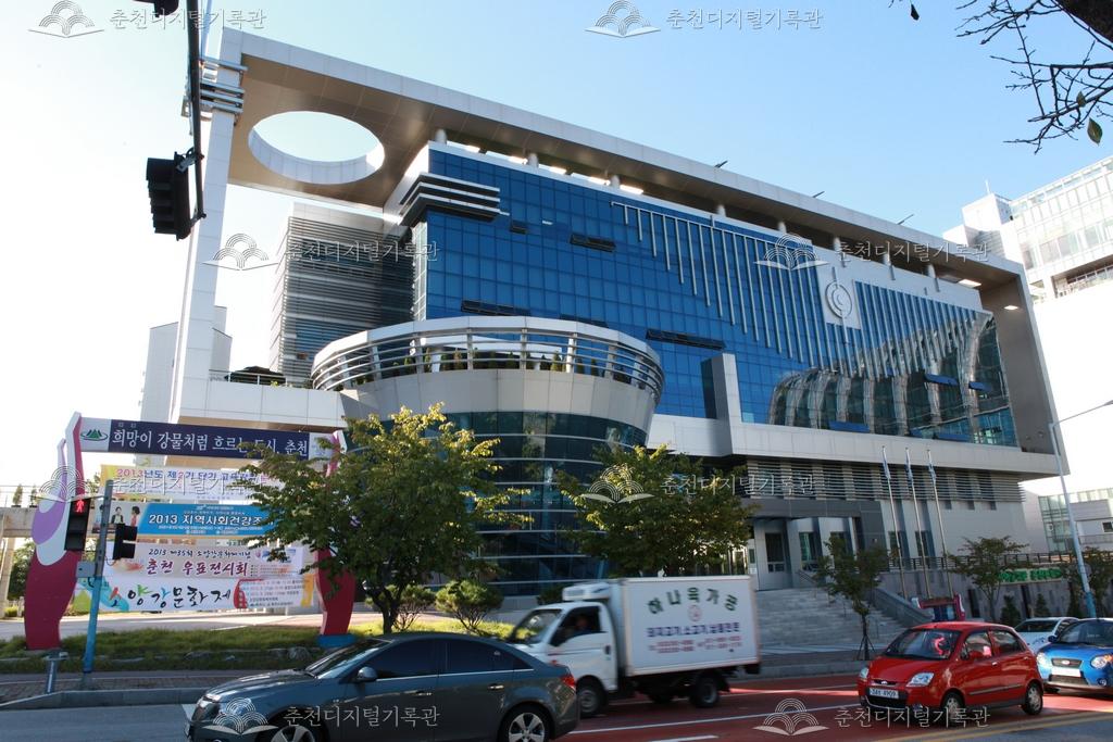 제35회 소양강문화제 현수막 홍보 이미지