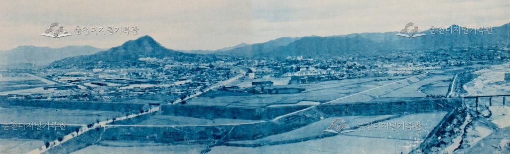 삼천동에서 바라본 춘천시가지 전경 이미지