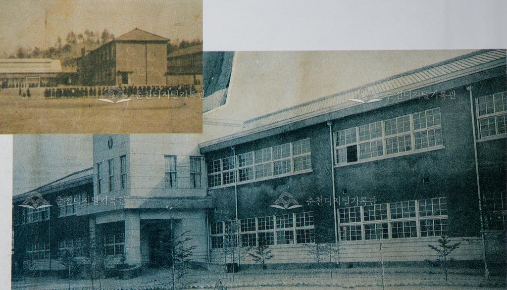 1959년 춘천초등학교 전경 이미지