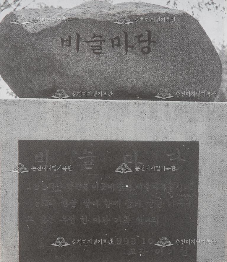 춘천초등학교 비술마당(1993.10.10.) 이미지