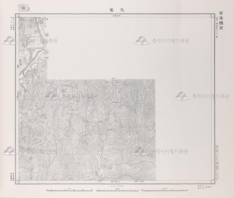 『구한말 한반도 지형도』 중 문막 도엽 이미지