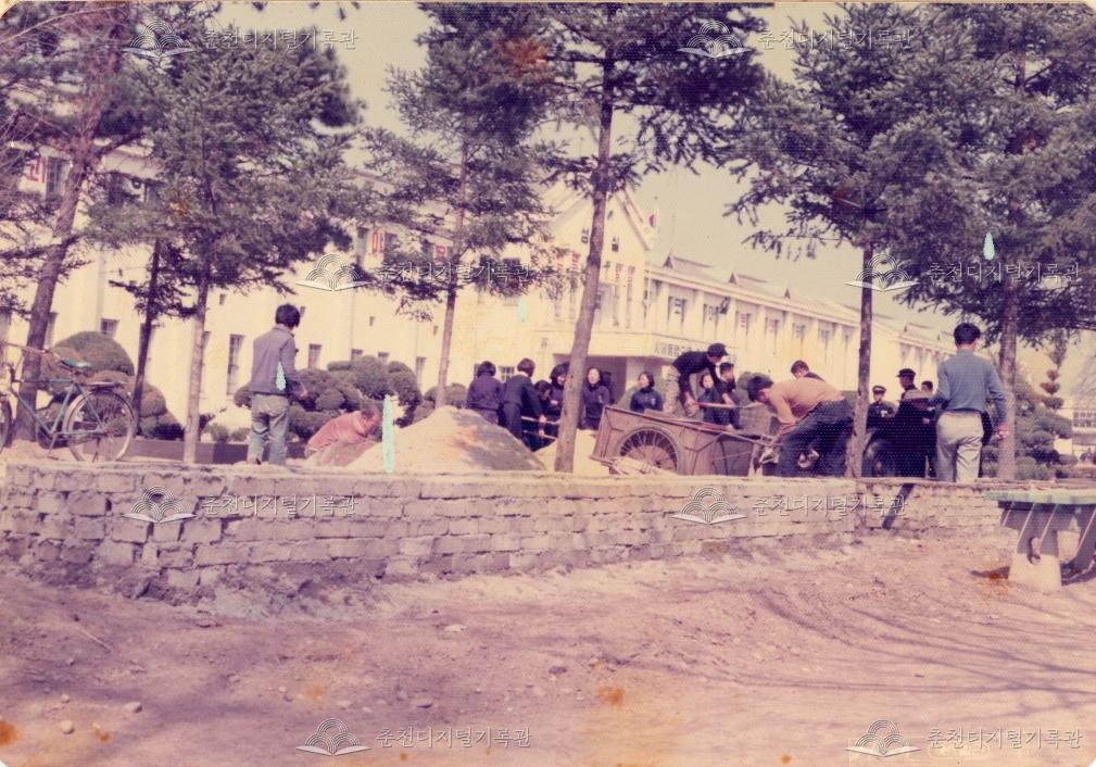 춘천농업고등학교 화단 조성 - 환경정비 이미지
