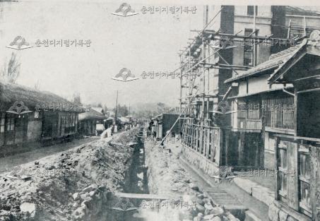 읍내 수도 철관 매설공사 이미지
