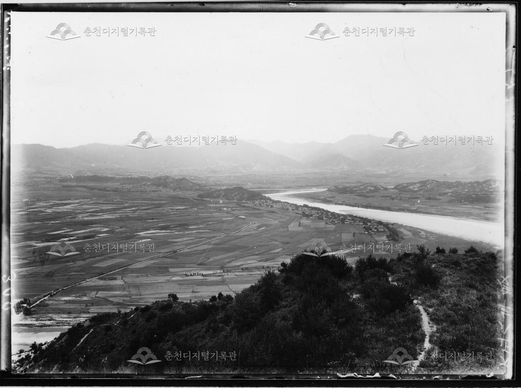 춘천 봉의산성에서 본 우두리와 천전리원판번호 190005 이미지