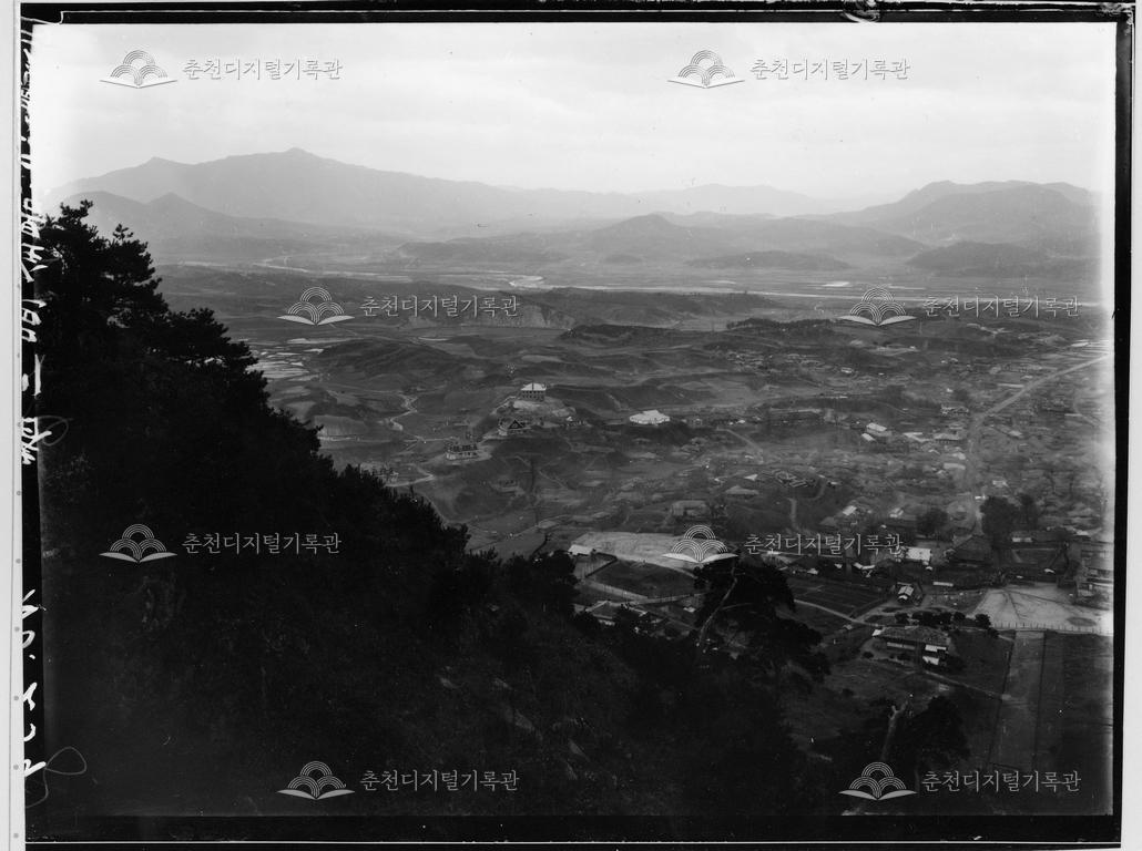 사료조사5 강원 춘천 봉의산에서 본 읍 전경 - 원판번호 150259 이미지