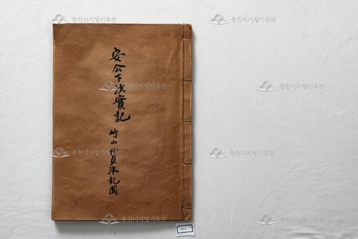 안공하사실기 이미지