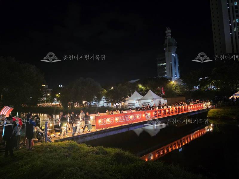 2025 춘천 막국수 닭갈비 축제 야간 모습 이미지