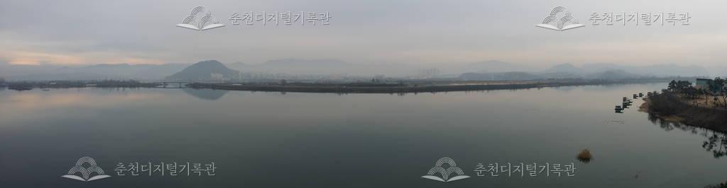 서면에서 바라본 춘천 시가지 모습 이미지