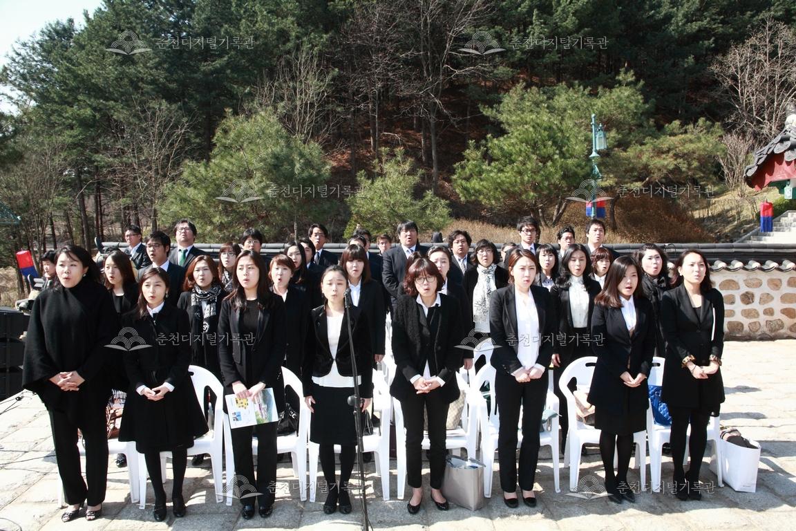 제27회 의암제 의병가 제창 모습 이미지