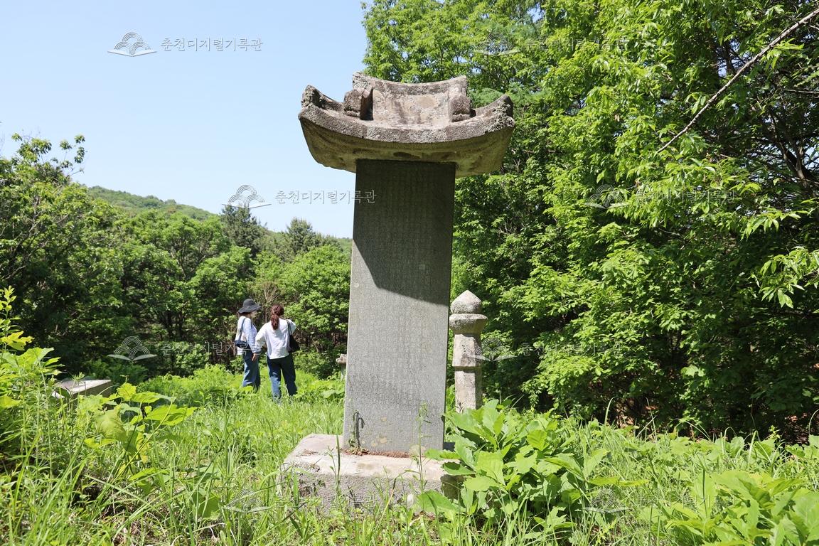 이원 묘비 후면 이미지