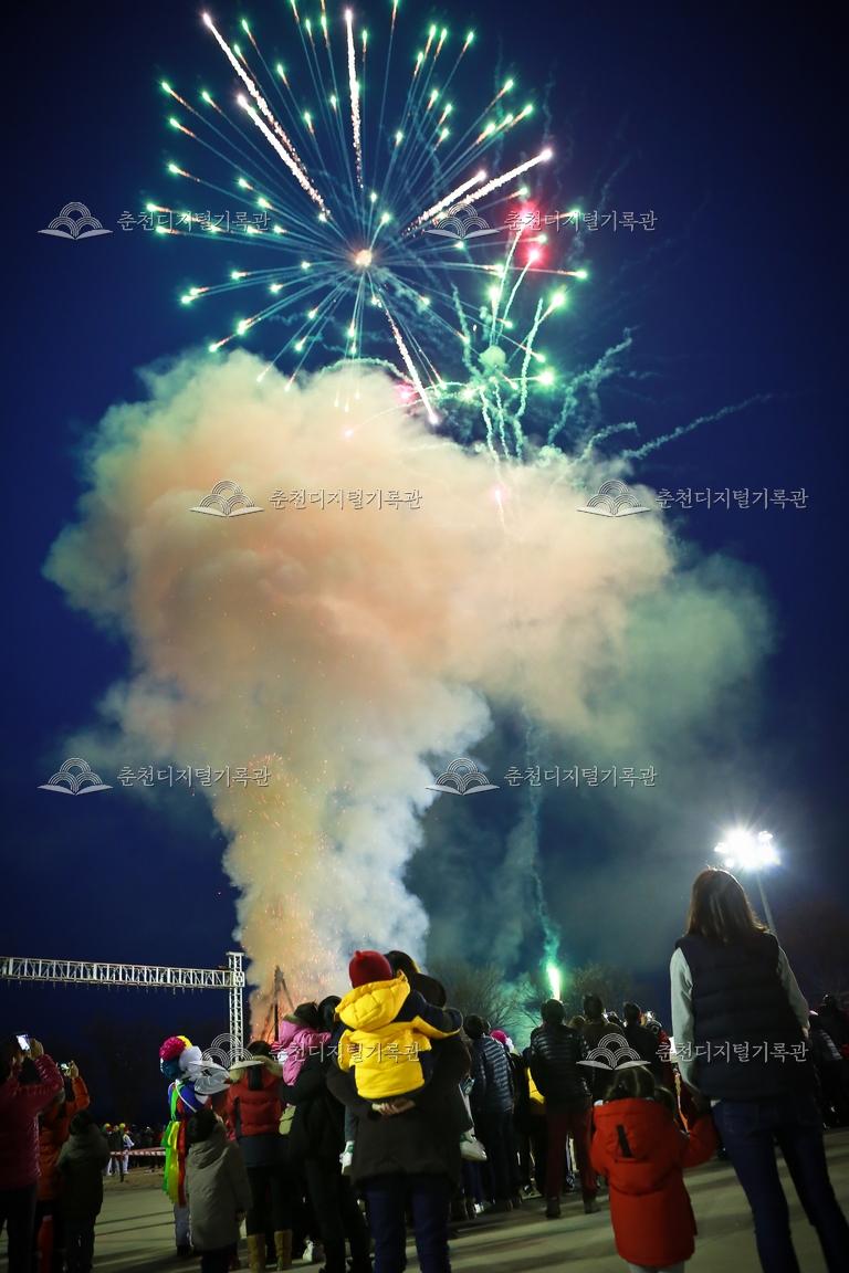 2016 정월대보름 달맞이축제 불꽃놀이 이미지