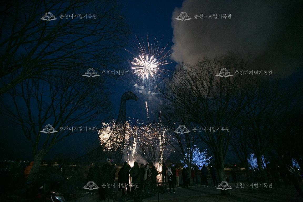 2018 정월대보름 달맞이축제 불꽃놀이 이미지