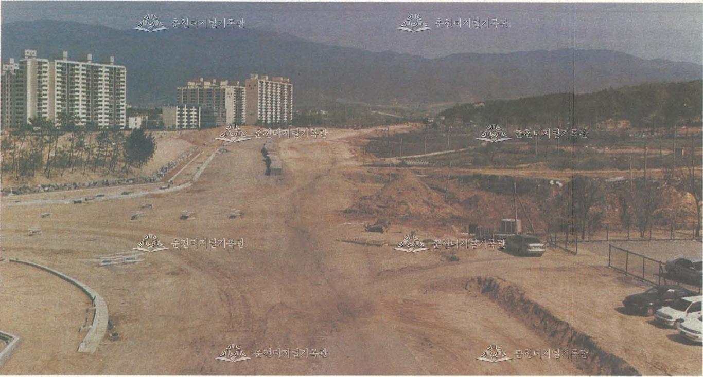 호반순환도로 공사 현장 이미지