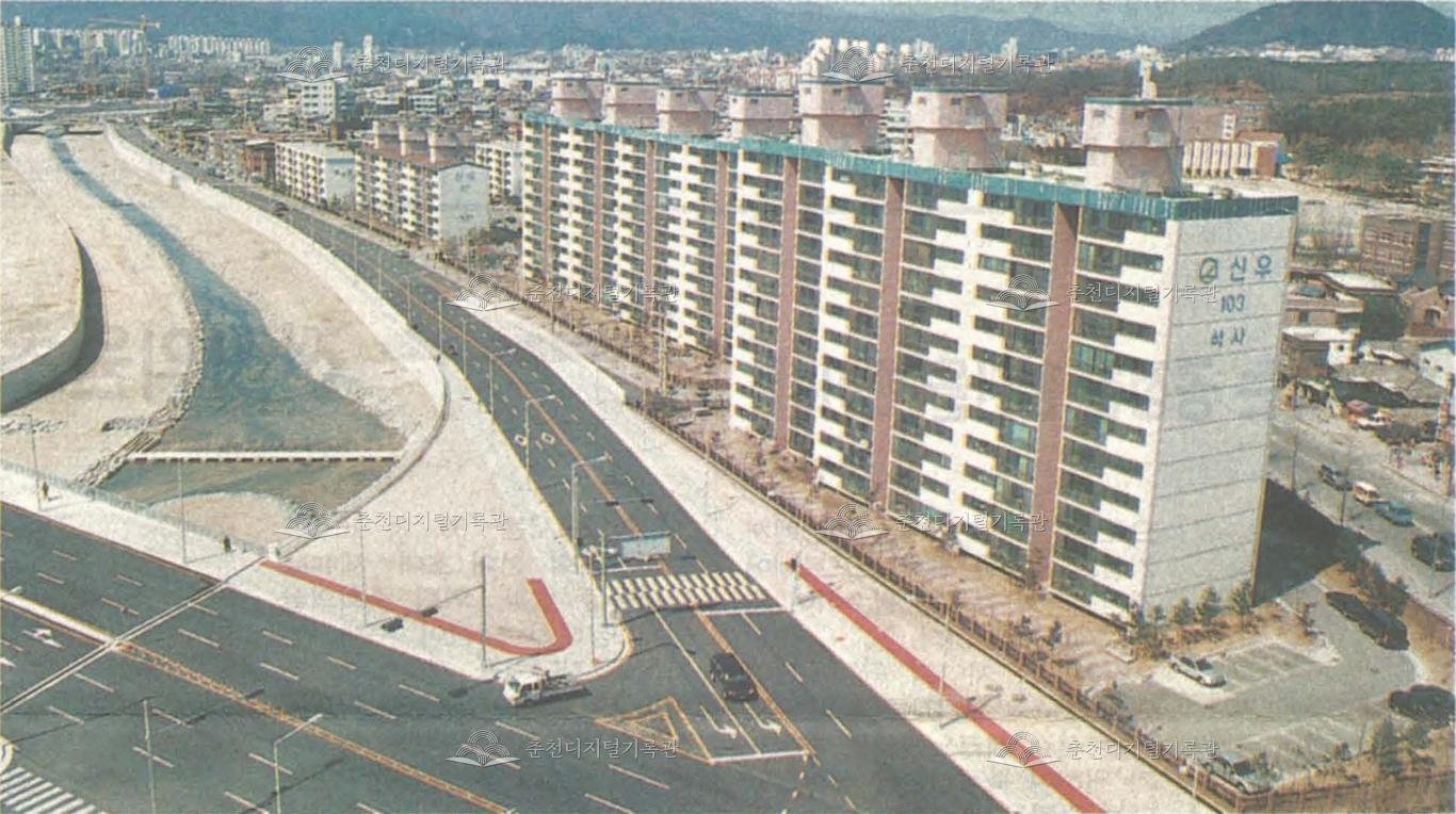 공지천 순환도로 개통 이미지