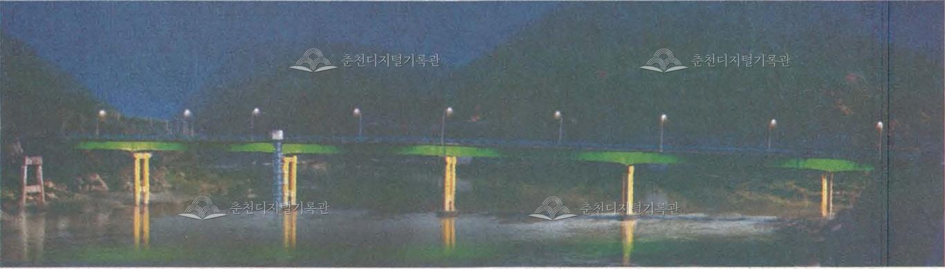 춘천관문 '강촌교 경관조명' 새단장 이미지