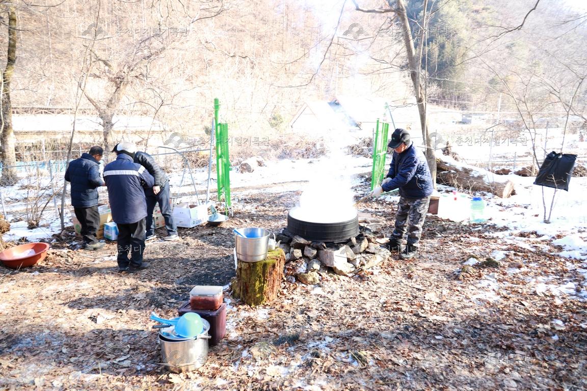 재궁동 산신제 제사음식 준비 이미지
