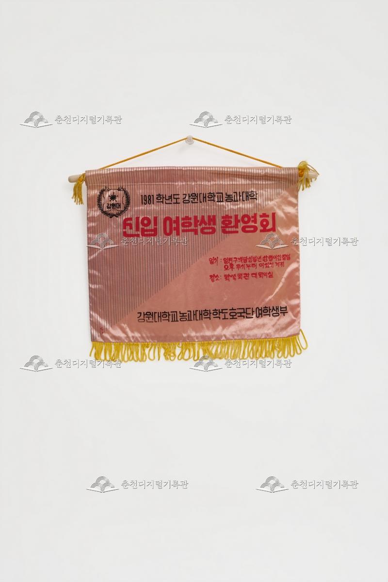 강원대학교 농과대학 신입 여학생 환영회_페넌트 이미지