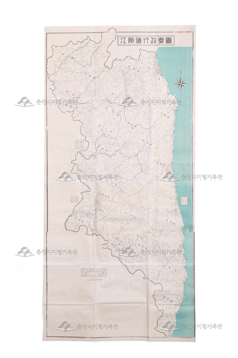 강원도 행정지도 이미지