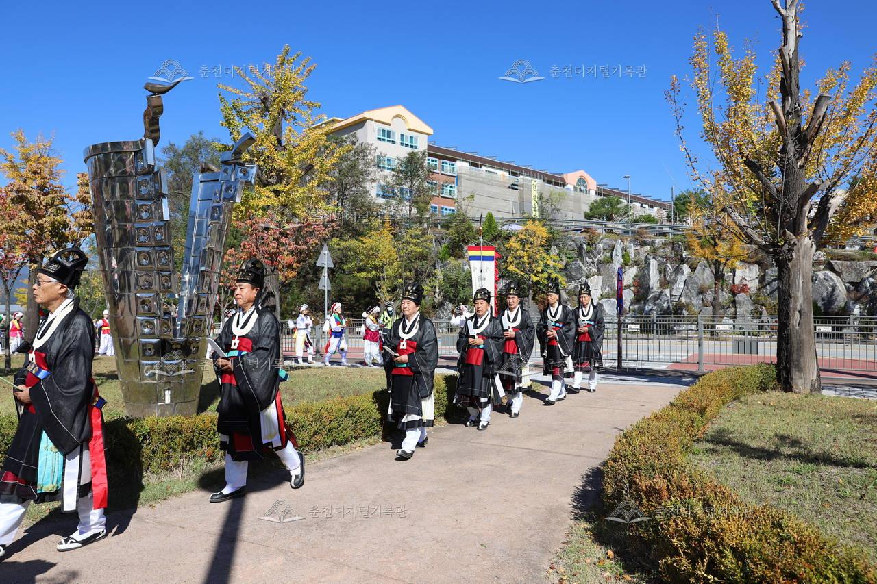 2026년 춘천사직제 제관 및 춘천시농악연합회 입장 이미지