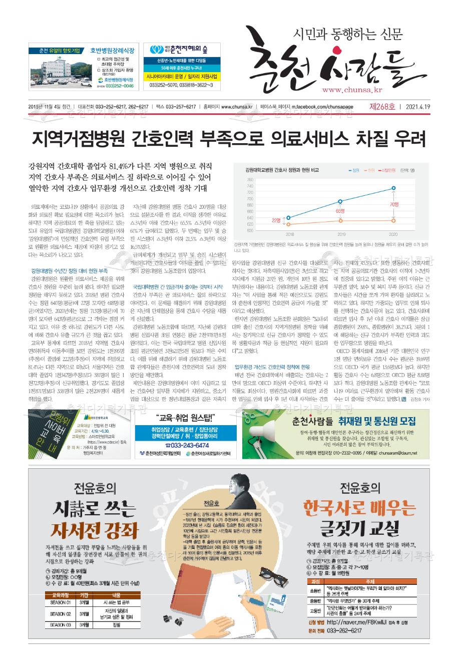 춘천사람들 제268호 이미지