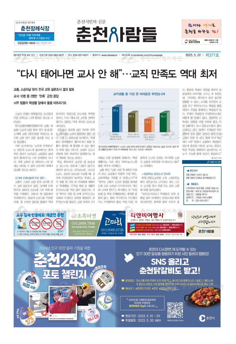 춘천사람들 제371호 이미지