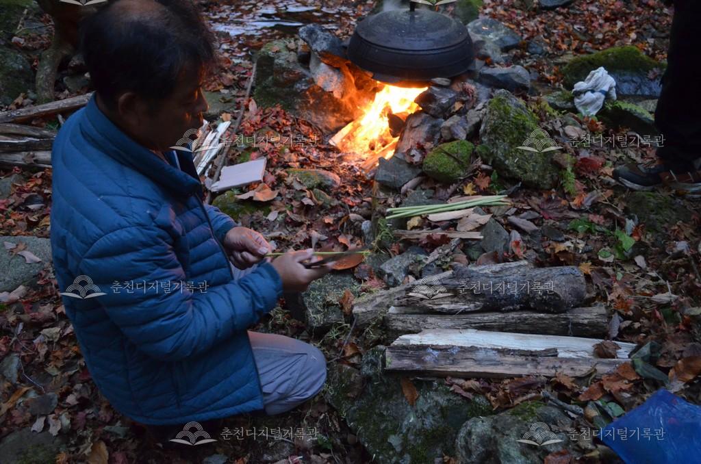 추곡1리 산신제 제물 준비 이미지