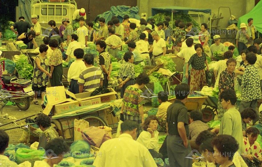 번개시장 풍경 이미지